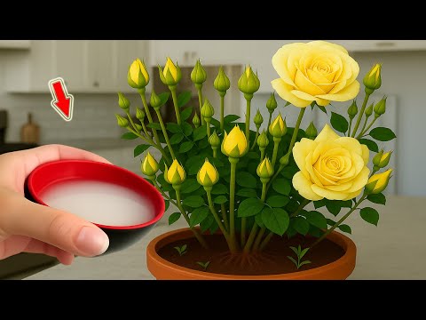 Just 1 Cup! Suddenly 1001 Roots Appear And Roses Bloom All Year Round!