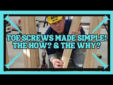 DIY ~ The Truth On How To Toe Screw Framing Studs Like A Pro!