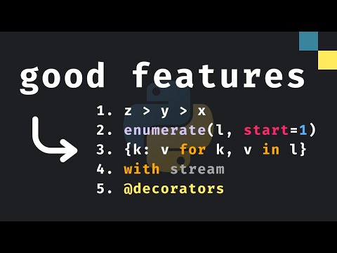 5 Good Python Features
