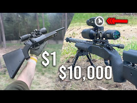 $1 Temu Sniper VS $10,000 CARBON FIBER SNIPER - Shocking Results