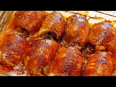 2 РЕЦЕПТИ НІЖНОГО, СОКОВИТОГО М'ЯСА на Різдво та Новий рік. Курячі стегна фаршировані грибами. 