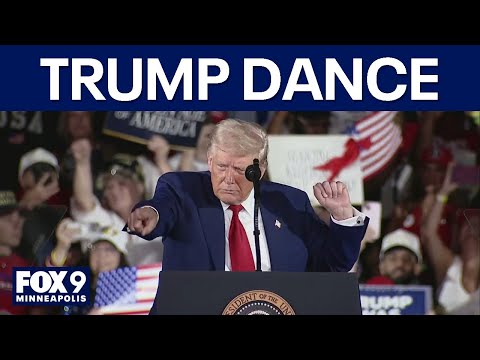 Donald Trump dances to end Michigan rally celebrating 100 days in office