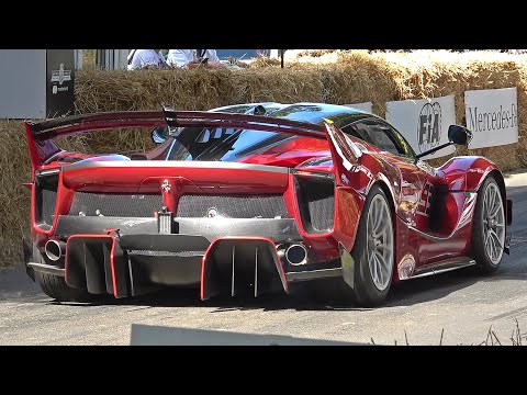 Ferrari FXX K EVO - BURNOUTS & INSANE V12 Engine Sounds @ Goodwood Festival of Speed!