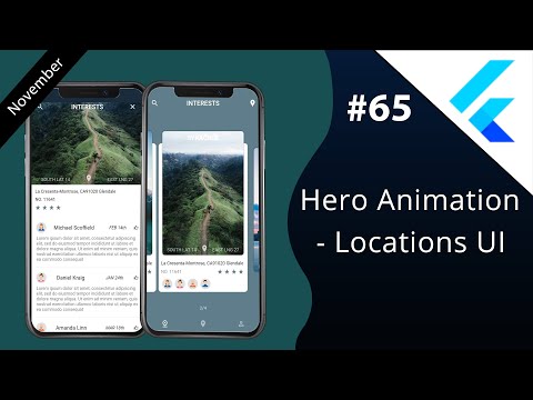 Flutter Tutorial - Hero Animation - Locations UI