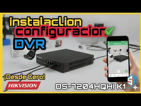 🎥 Cómo INSTALAR cámaras de SEGURIDAD y configurar DVR HIKVISION desde cero DS-7204HQHI-K1🔥