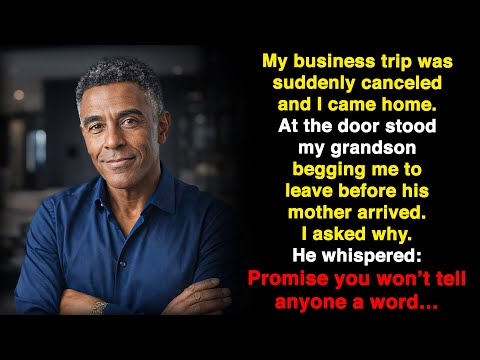 What my grandson whispered to me at the front door made my blood run cold…