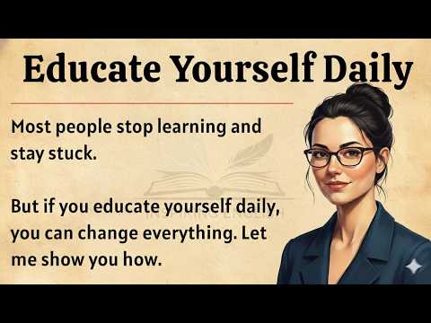 Educate Yourself Daily || Graded Reader Level 2 || Improve Your English Fluency ✅️