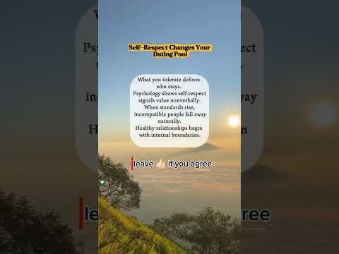 How Self-Respect Changes Your Dating Pool #darkpsychology #psychology