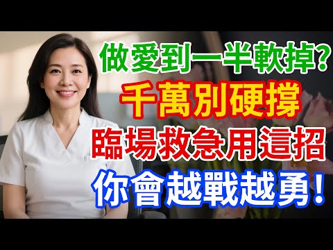 愛愛做到一半軟掉？ 泌尿醫教你臨場救急三部曲，擺脫焦慮、找回硬度，從此你會越戰越勇！