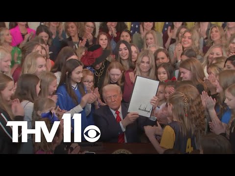 Trump issues order to ban transgender women in Women's sports