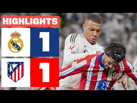 REAL MADRID 1 - 1 ATLÉTICO DE MADRID I RESUMEN LALIGA EA SPORTS