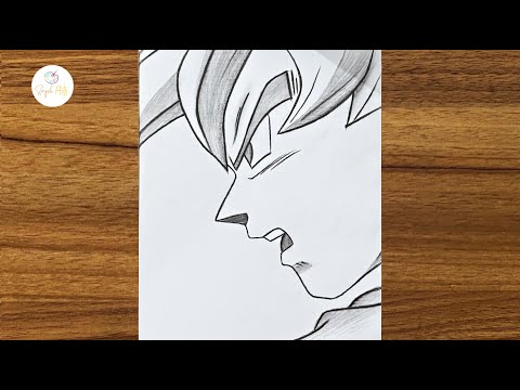 How to draw Goku Ultra Instinct || Easy anime drawing step by step || Anime character drawing