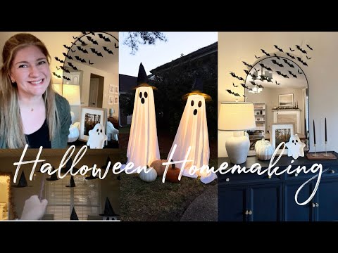 Halloween Homemaking + Exciting News! | Relaxing Fall Cleaning and Cozy Decorating Ideas