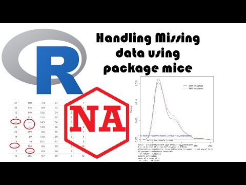 How to impute missing data using mice package in R programming
