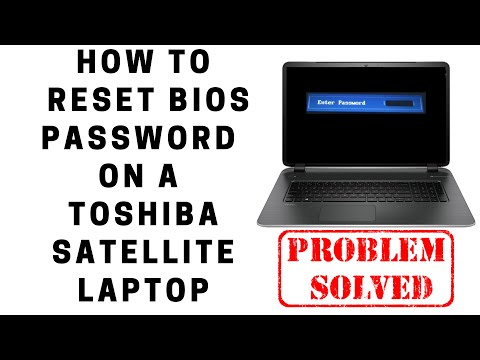 How to Reset BIOS Password on a Toshiba Satellite Laptop