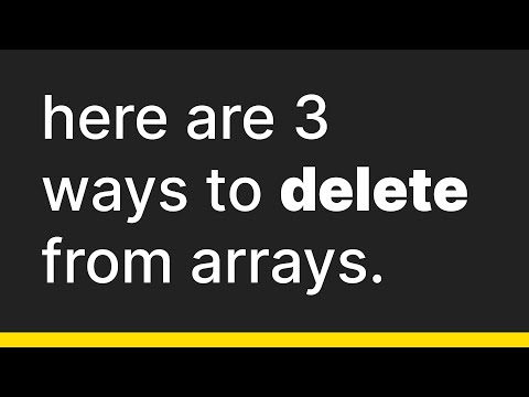 3 Ways to Remove From Arrays in JavaScript