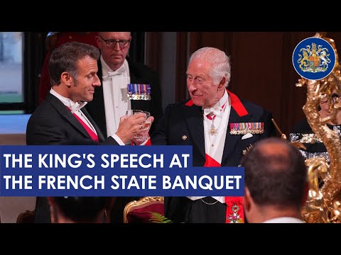 Watch in full: The King's speech at the French State Banquet