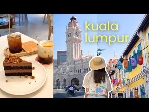 kuala lumpur vlog 🚄 new train to KL, hidden shops, cafes, city vibes
