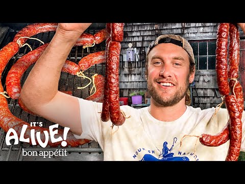 Brad & His Dad Make Venison Andouille Sausage | It's Alive | Bon Appétit
