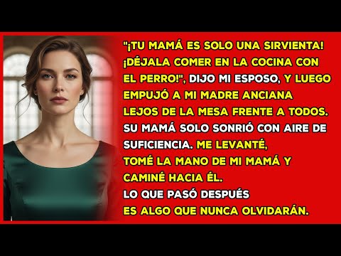 "¡Tu mamá es solo una sirvienta, no puede sentarse con la mía!", se rio él. Le tomé la mano y...