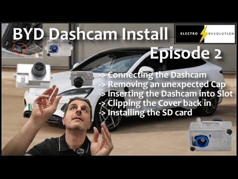 BYD Dashcam Install EPISODE 2 - Connecting and inserting the Dashcam, Installing the SD card