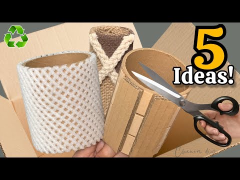 Transforming Cardboard & Waste Material: 5 Genius Recycling Ideas ♻️ I Make Many and Sell Them All!