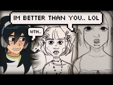 Is this TikTok Artist TOO OFFENSIVE ?? || Art School Art Lore