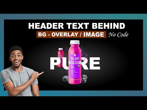 Display Header Text/Widget Behind Background Overlay Trick [No Code] | Elementor Tips & Tricks