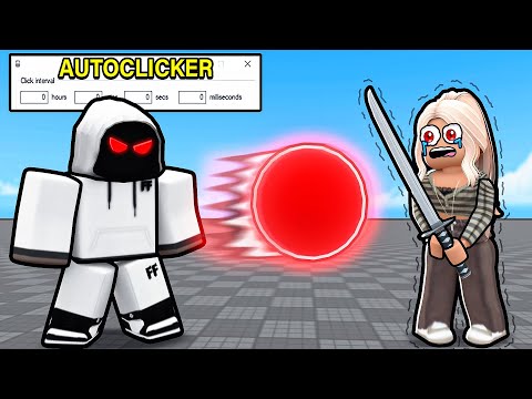 I TROLLED My LITTLE SISTER Using An AUTOCLICKER.. (Roblox Blade Ball)