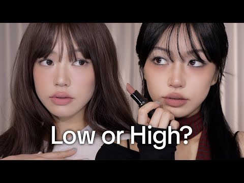 Trying low contrast vs high contrast makeup?