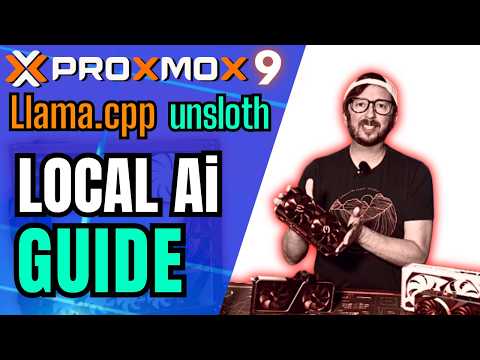 Local Ai Server Setup Guides Proxmox 9 - Llama.cpp in LXC w/ GPU Passthrough