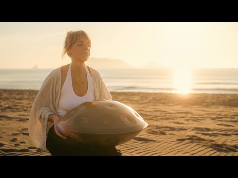 Golden Morning | Calming, Relaxing Handpan Music | Ocean Healing | Changeofcolours