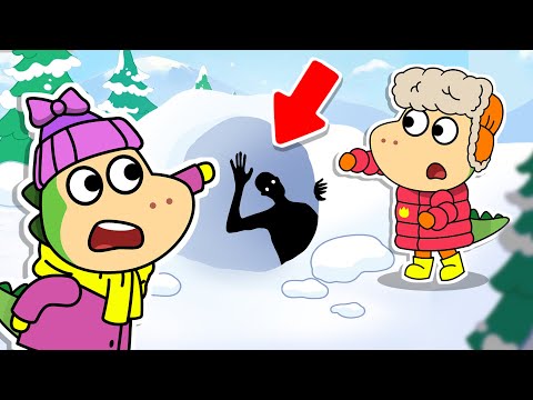🥶Oh, no! A Snowball! 🏔️ Spike's and Sparkle’s perfect ski day ⛷️Stories for Kids by Fire Spike🔥