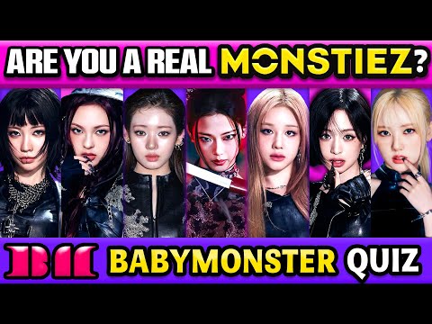 THE ULTIMATE BABYMONSTER QUIZ: Are You A Real MONSTIEZ? 🖤💜 | Kpop Quiz Game