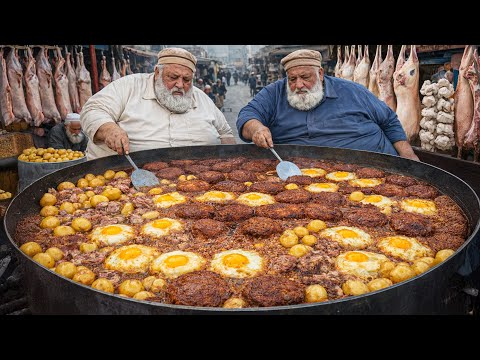 Afghanistan Most Famous Chapli Kabab | Pizza Kabab | Eggs/ Cheese Kabab