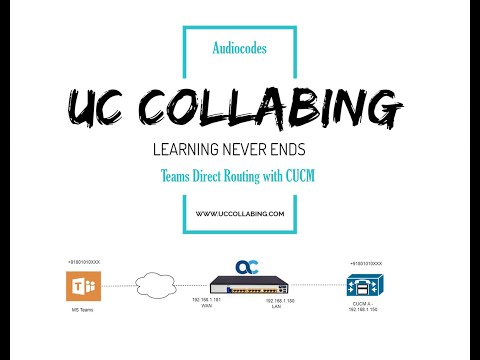 Microsoft Teams Direct Routing with CUCM using Audiocodes SBC