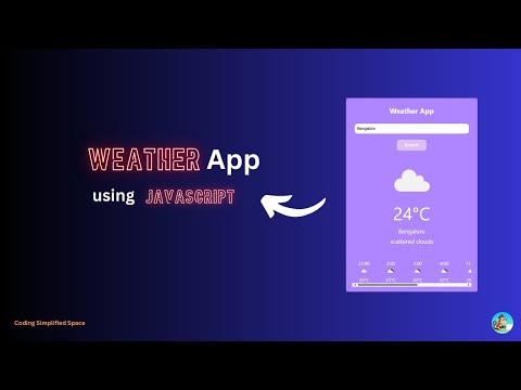 Build a Simple Weather App with HTML CSS and JavaScript | Beginner Tutorial (Hindi)