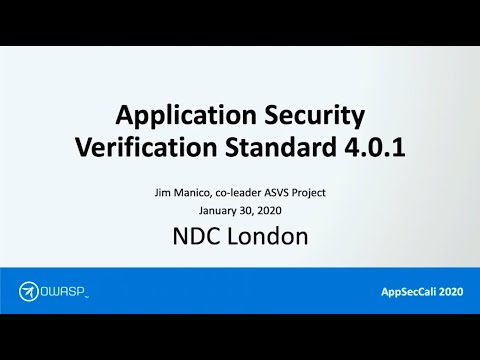 From the OWASP Top Ten(s) to the OWASP ASVS - Jim Manico