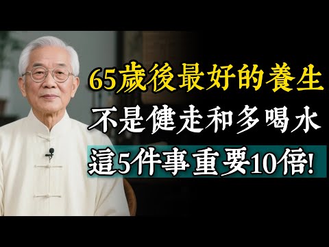 65歲以後，最好的養生不是健走和多喝水：這5件事，比走路重要10倍！