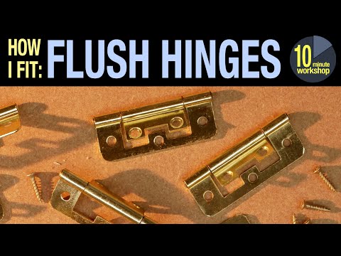 Fitting flush hinges for cabinets [video #314]