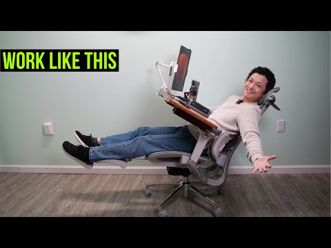Recliner Workstation Design with Hbada E3 Ergonomic Office Chair (Part 1)