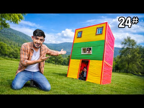 24 Hours Survival Challenge in a Tape House