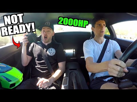 SCARING The Stradman In My 2000HP Twin Turbo Lamborghini Gallardo!