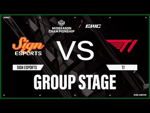 Sign Esports vs. T1 | OWCS MSC at EWC 25 - Day 1 - Group Stage