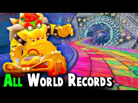 Reacting to Every World Record in Mario Kart World! [DAY 1]