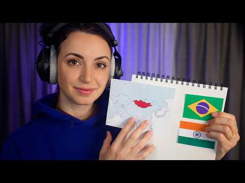 ASMR Testing You on Geography | Whispered for Sleep