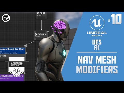 Unreal Engine 5 Tutorial - AI Part 10: Nav Mesh Modifiers