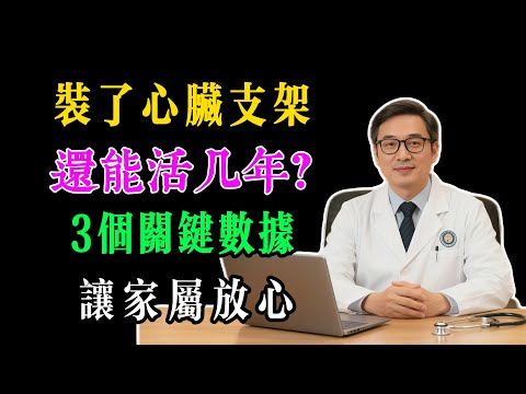 装了心脏支架还能活几年？医生用3个关键数据给您吃下定心丸！#养生#健康#心脏#支架#康复#寿命#生活#数据#心血管#心脏支架#冠心病#术后管理#健康管理#生存率#生活习惯#血压控制