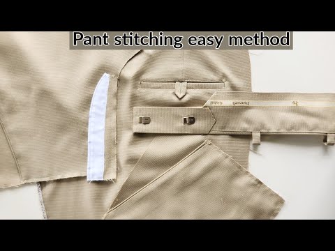 pant stitching total easy method and full video // pant stitching full detailed video //