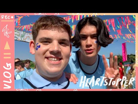 HEARTSTOPPER VLOG 8! Sports Day!! (part 1) Netflix Behind the Scenes! 🎬🍂🏃💜